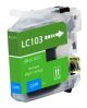 Compatible Brother LC103 (LC103C) InkJet Cartridge, Cyan, 600 High Yield