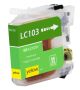 Compatible Brother LC103 (LC103Y) InkJet Cartridge, Yellow, 600 High Yield