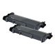 Compatible Brother TN660 (Replace TN630) Toner Cartridge, Black, 2.6K High Yield, 2 Cartridge Value Pack