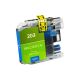 Compatible Brother LC203XL (LC203CXL) InkJet Cartridge, Cyan, 550 High Yield