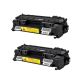 Compatible HP 80A (CF280A) Toner Cartridge, Black, 2.7K Yield, 2 Cartridge Value Pack